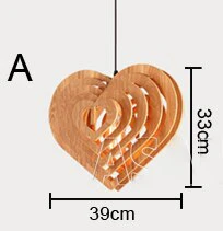 Abstract Wood Pendant Light - Image 8