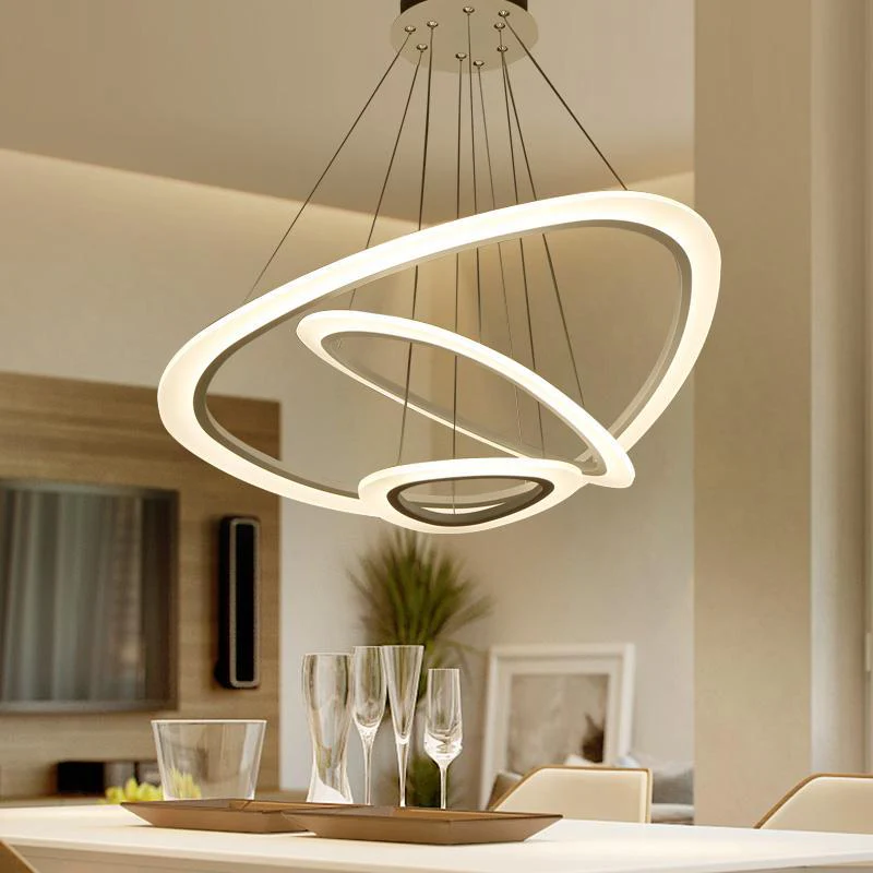 Acrylic Ring Chandelier - Image 5