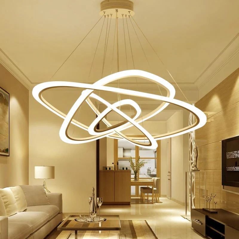 Acrylic Ring Chandelier - Image 7