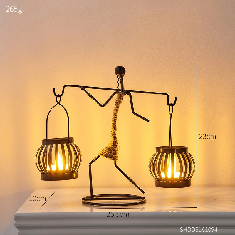 African Wrought Iron Candle Holder - Image 12