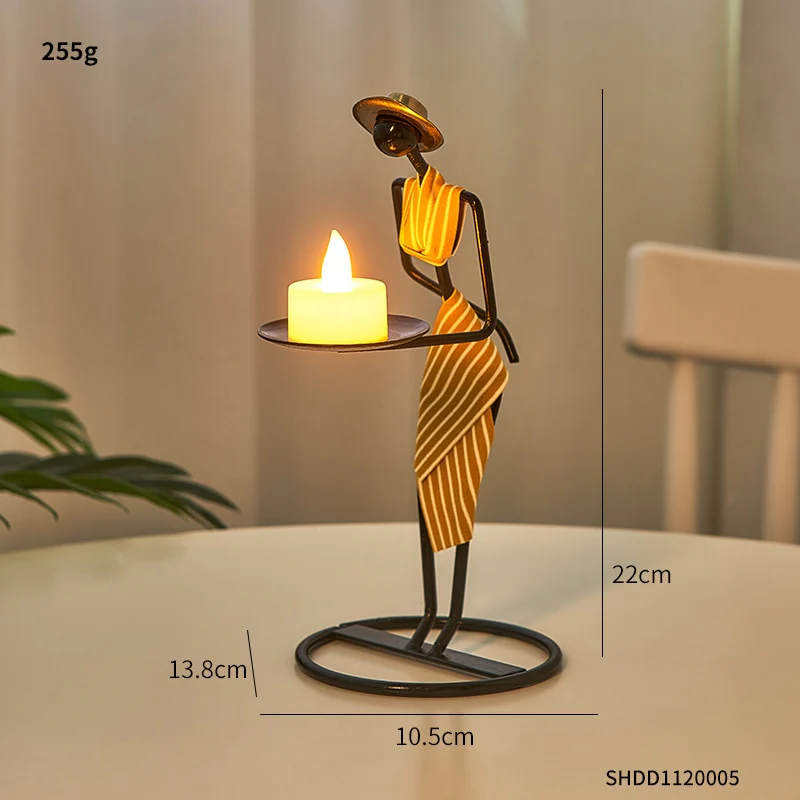 African Wrought Iron Candle Holder - Image 13