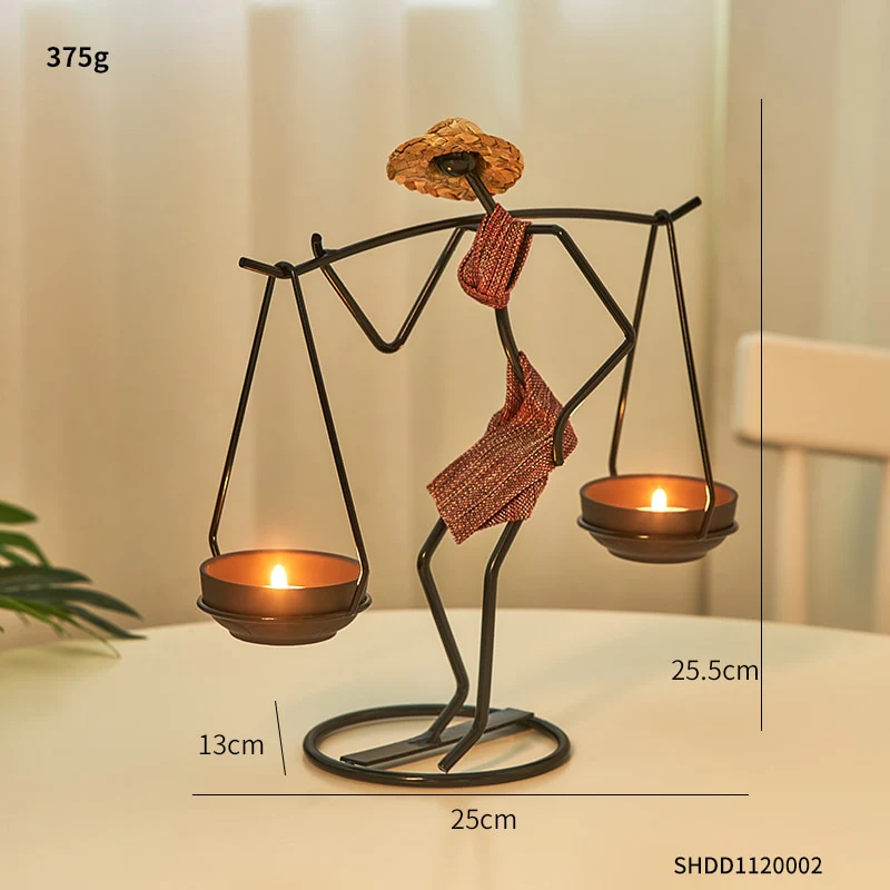 African Wrought Iron Candle Holder - Image 14