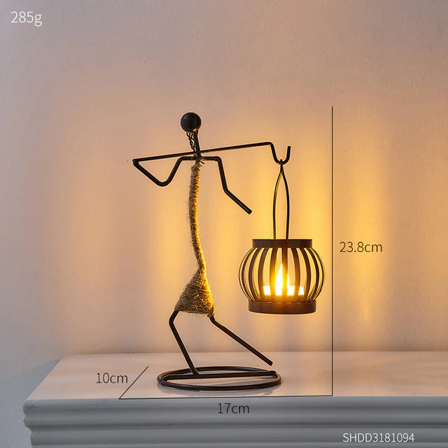 African Wrought Iron Candle Holder - Image 18