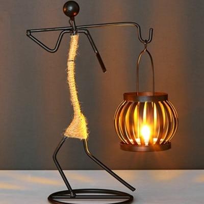African Wrought Iron Candle Holder - Image 6