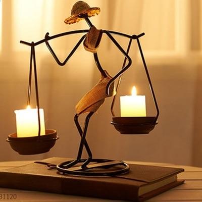 African Wrought Iron Candle Holder - Image 7