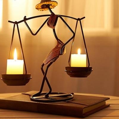 African Wrought Iron Candle Holder - Image 8