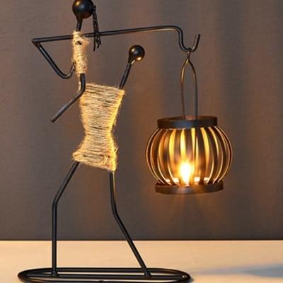 African Wrought Iron Candle Holder - Image 9