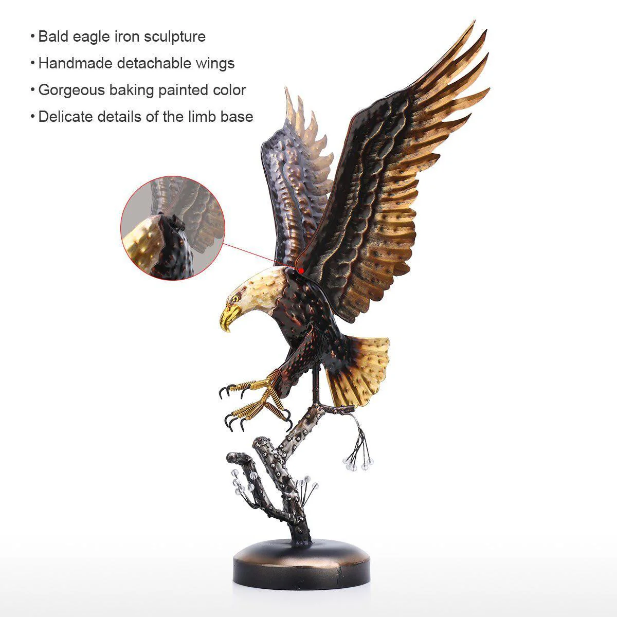 Bald Eagle Sculpture - Image 3