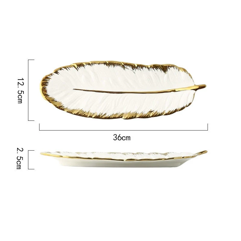 Banana Leaf Ceramic Tray - Image 10