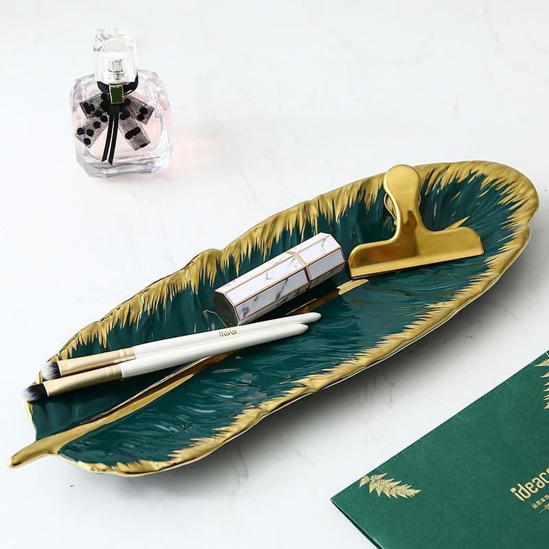 Banana Leaf Ceramic Tray - Image 4