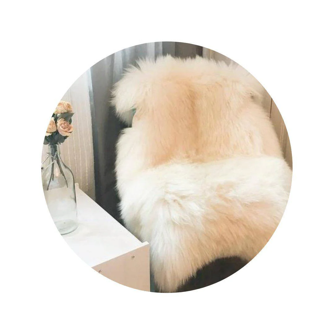 Ivory Lambskin Rug - Image 3