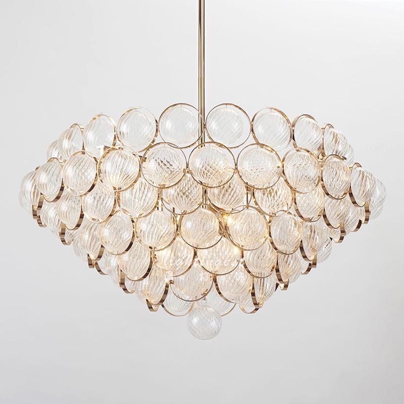 Contemporary Golden Chandelier - Image 4