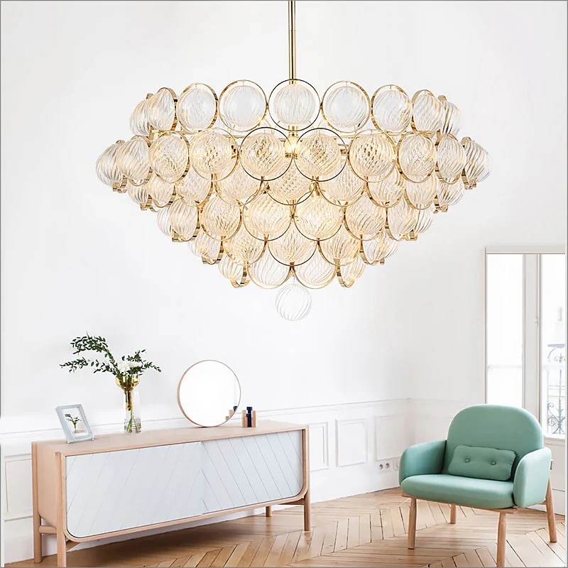 Contemporary Golden Chandelier - Image 7