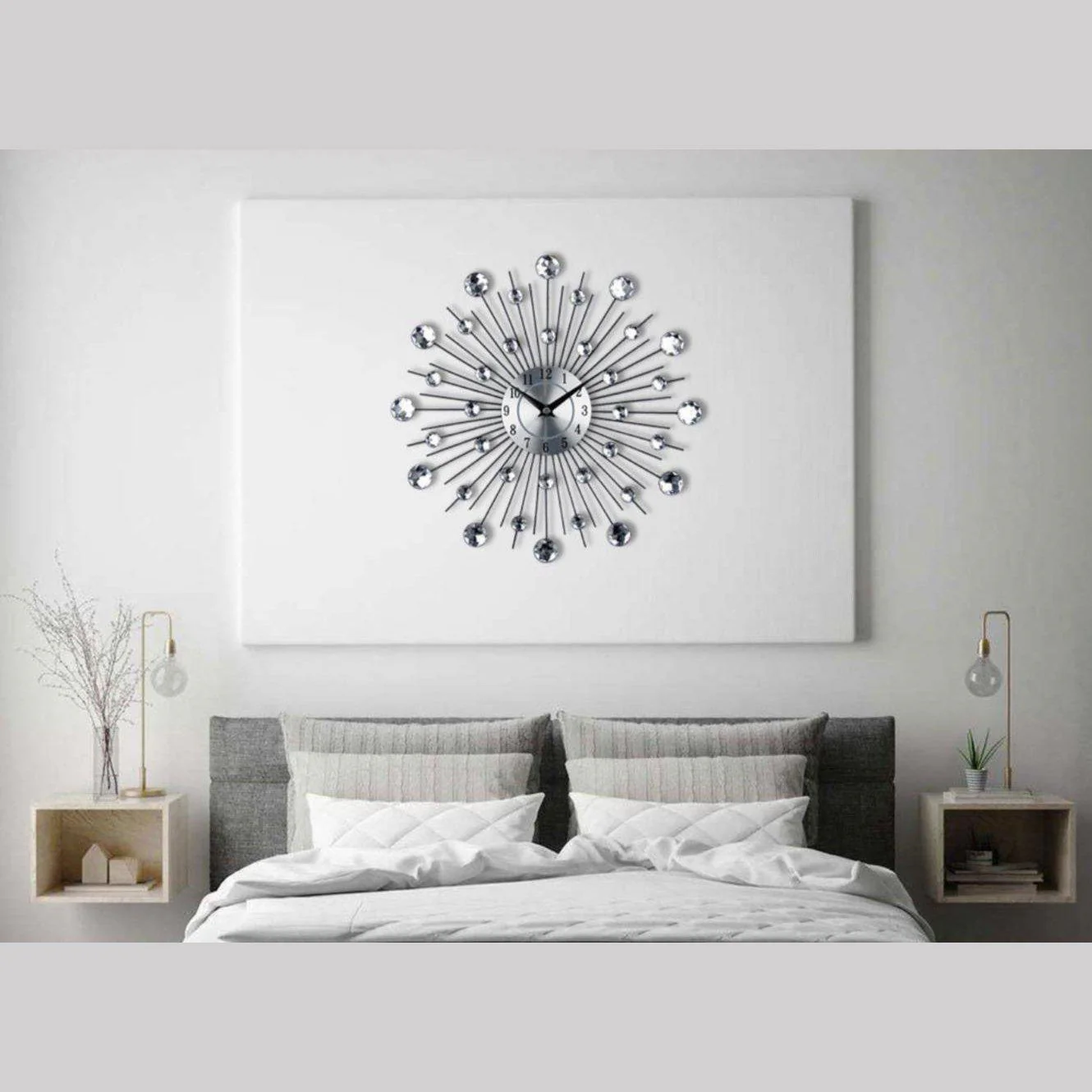 Crystal Sunburst Wall Clock - Image 3