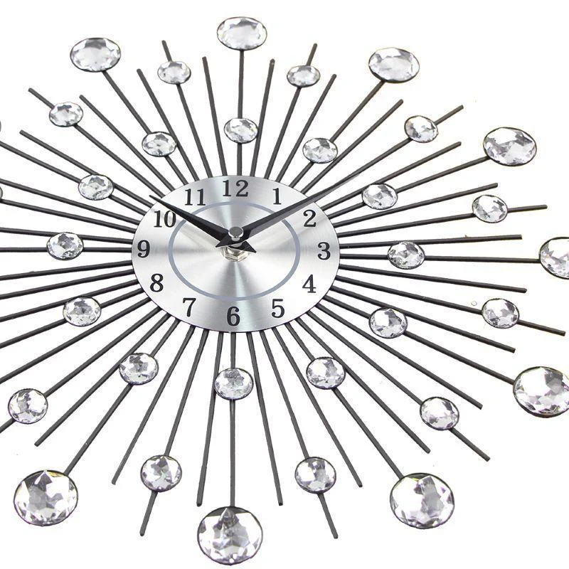 Crystal Sunburst Wall Clock - Image 5