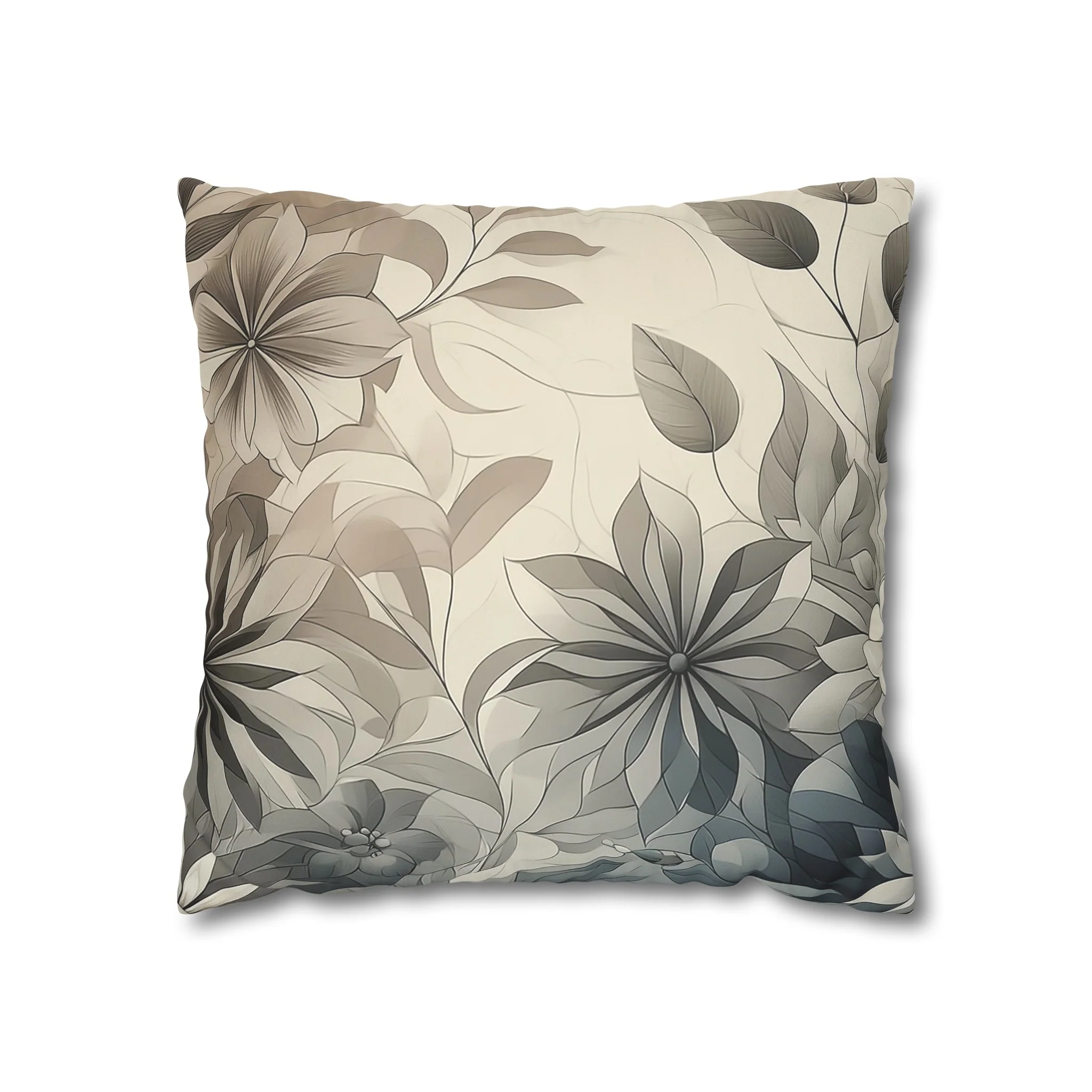 Floral Suede Double Sided Pillowcase - Image 13