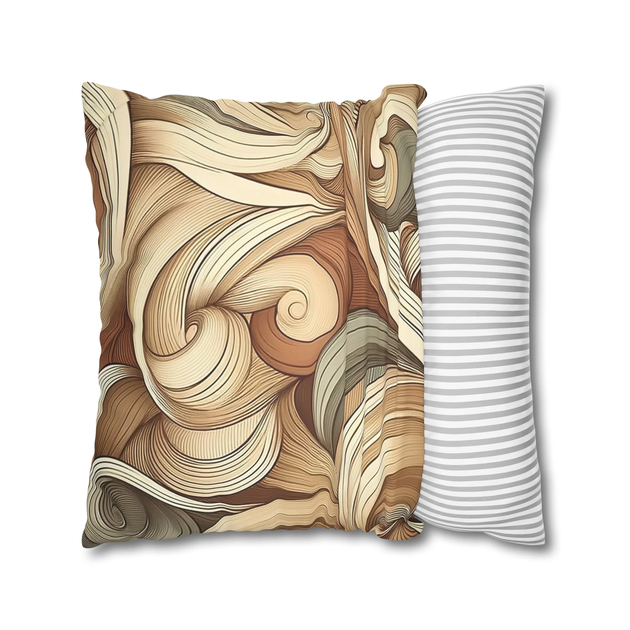 Floral Suede Double Sided Pillowcase - Image 4