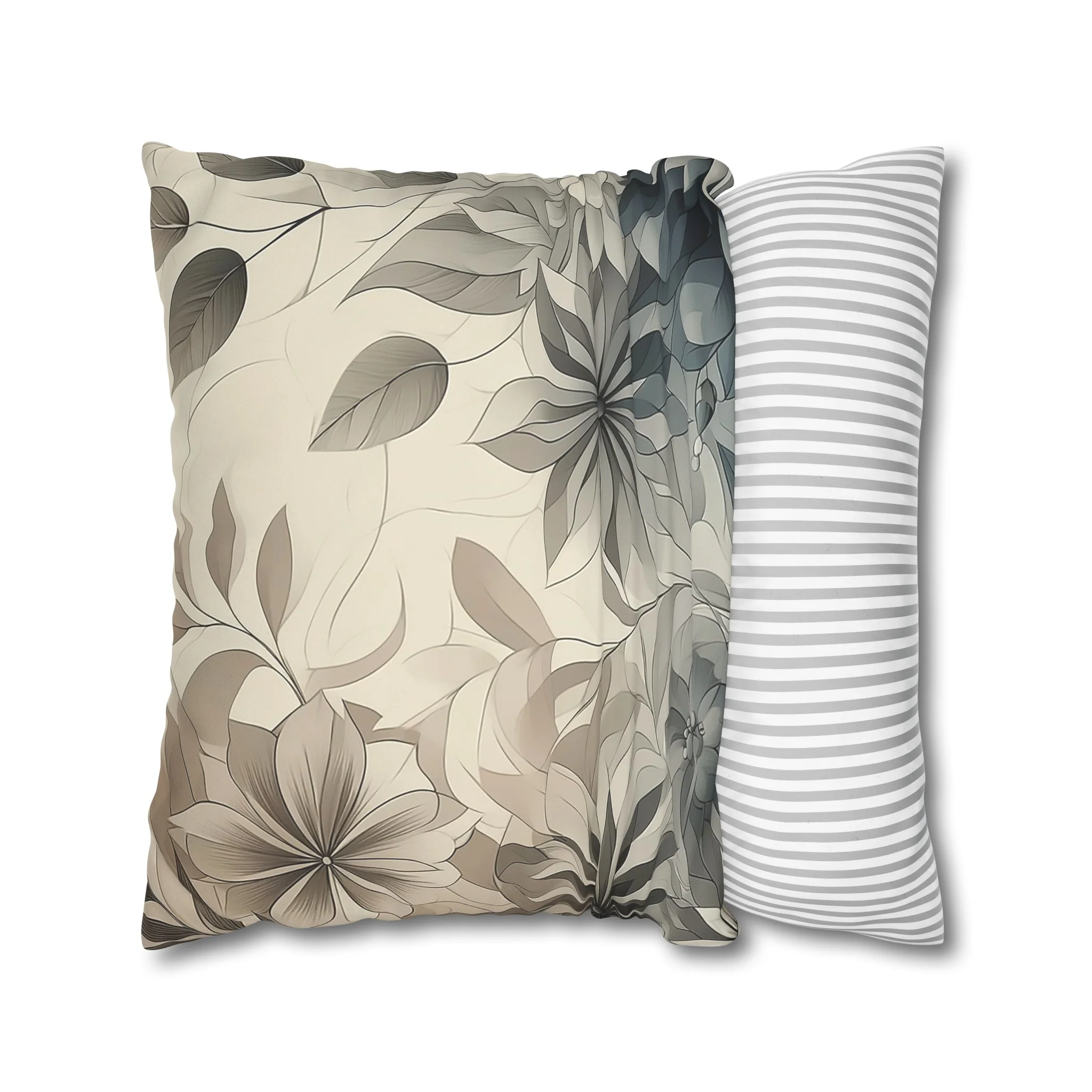 Floral Suede Double Sided Pillowcase - Image 6