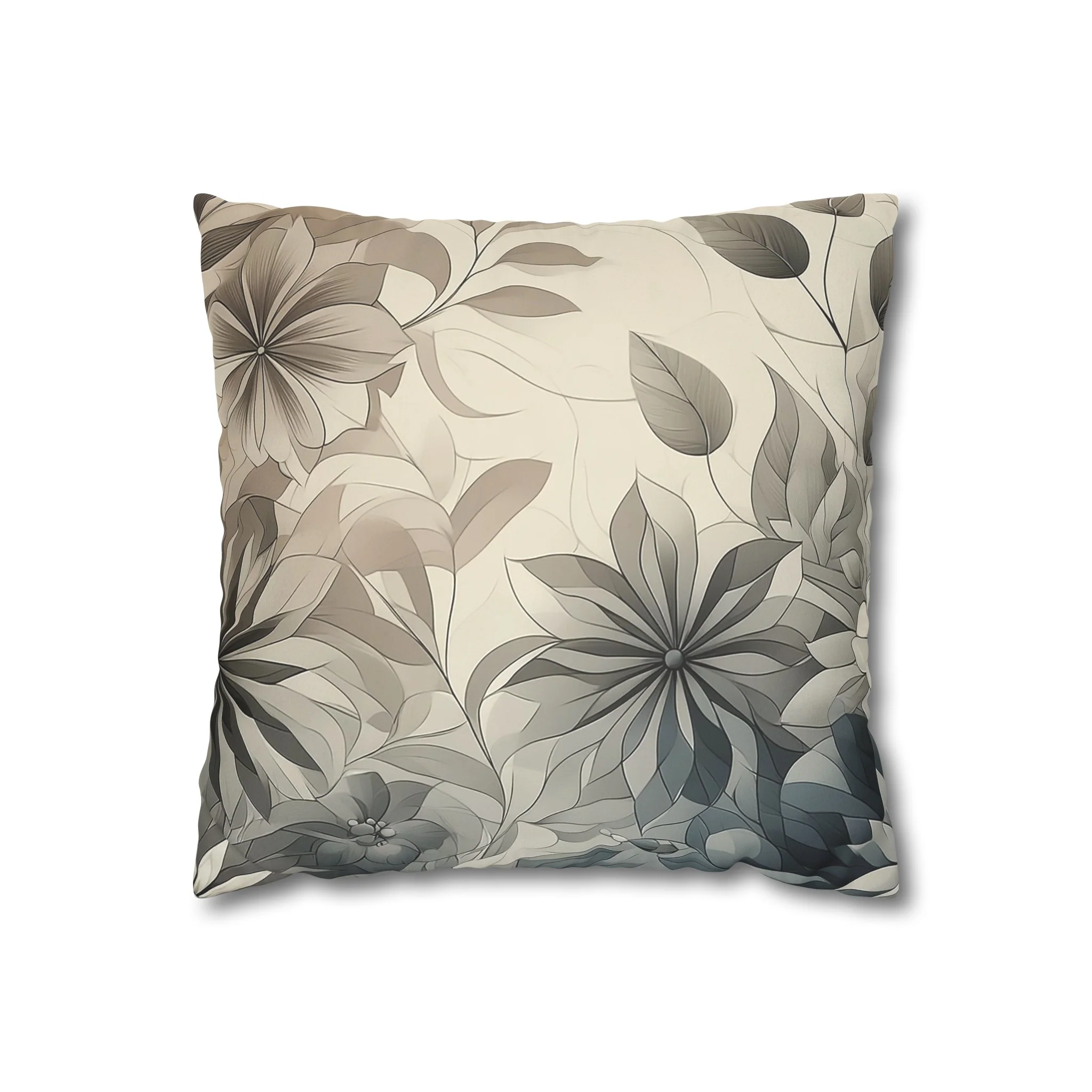 Floral Suede Double Sided Pillowcase - Image 7