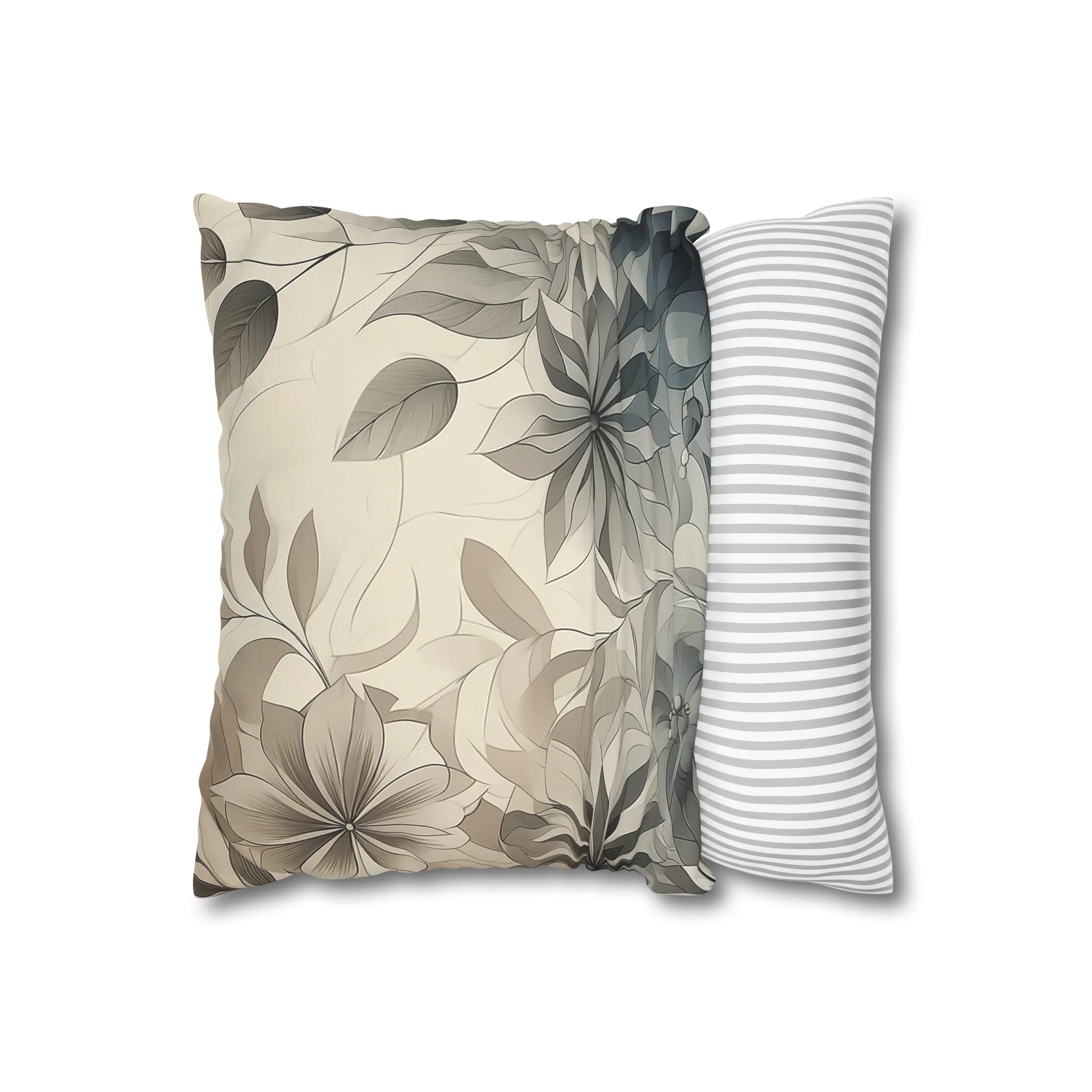 Floral Suede Double Sided Pillowcase - Image 8