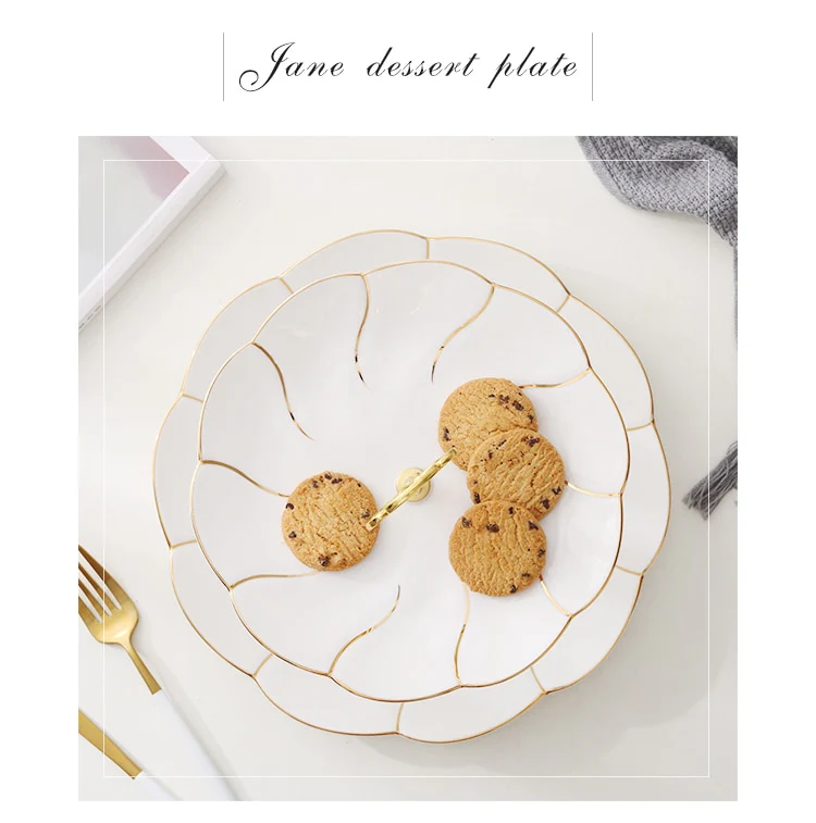 Golden Inlay Tiered Serving Stand - Image 11