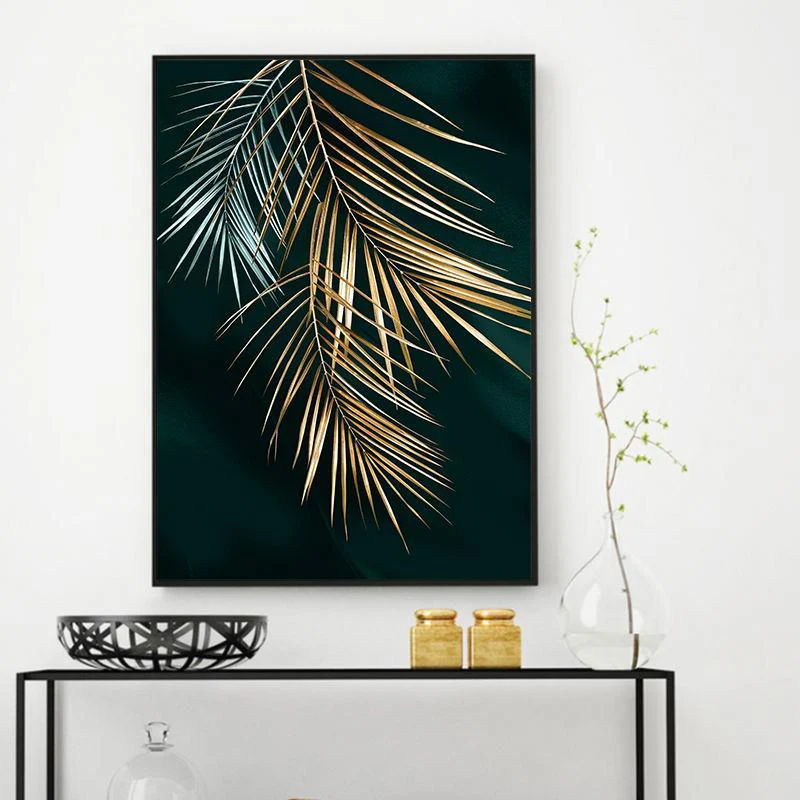 Golden Leaf Art Print - Image 3