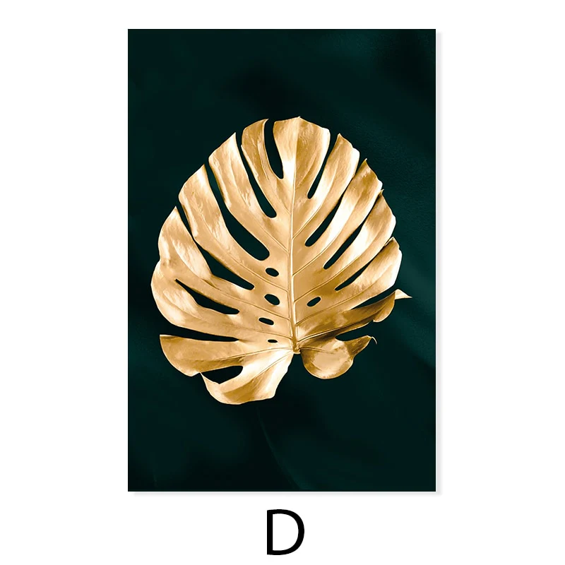 Golden Leaf Art Print - Image 6