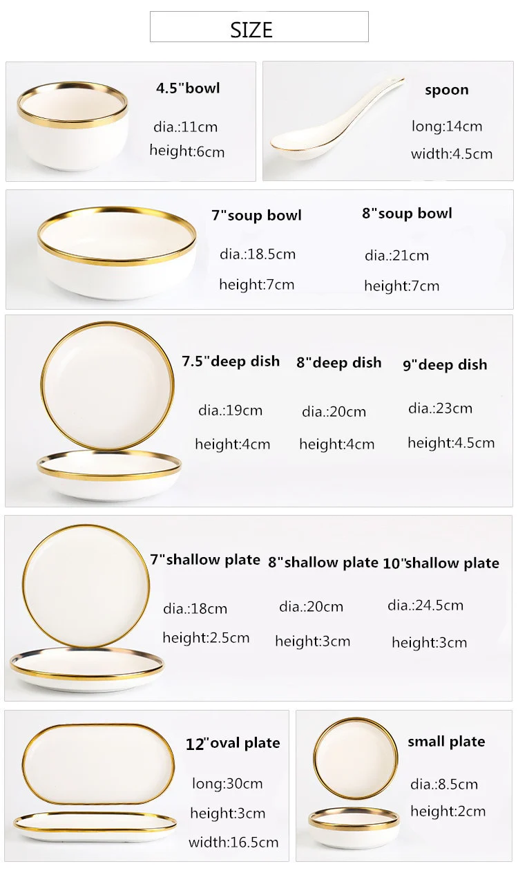 Luxe Ivory and Gold Porcelain Dinnerware Set - Image 11