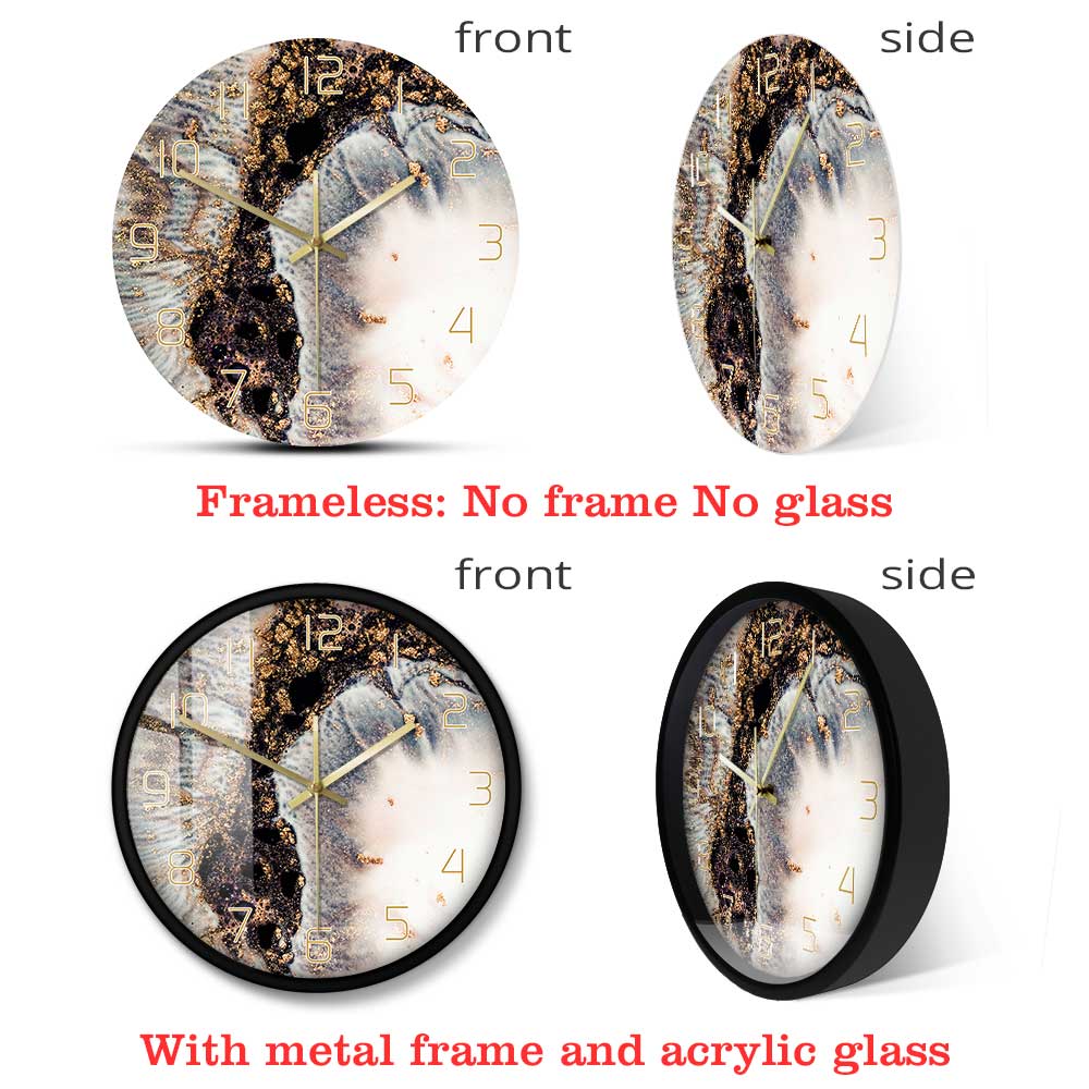 Marble Print Wall Clock - Image 6