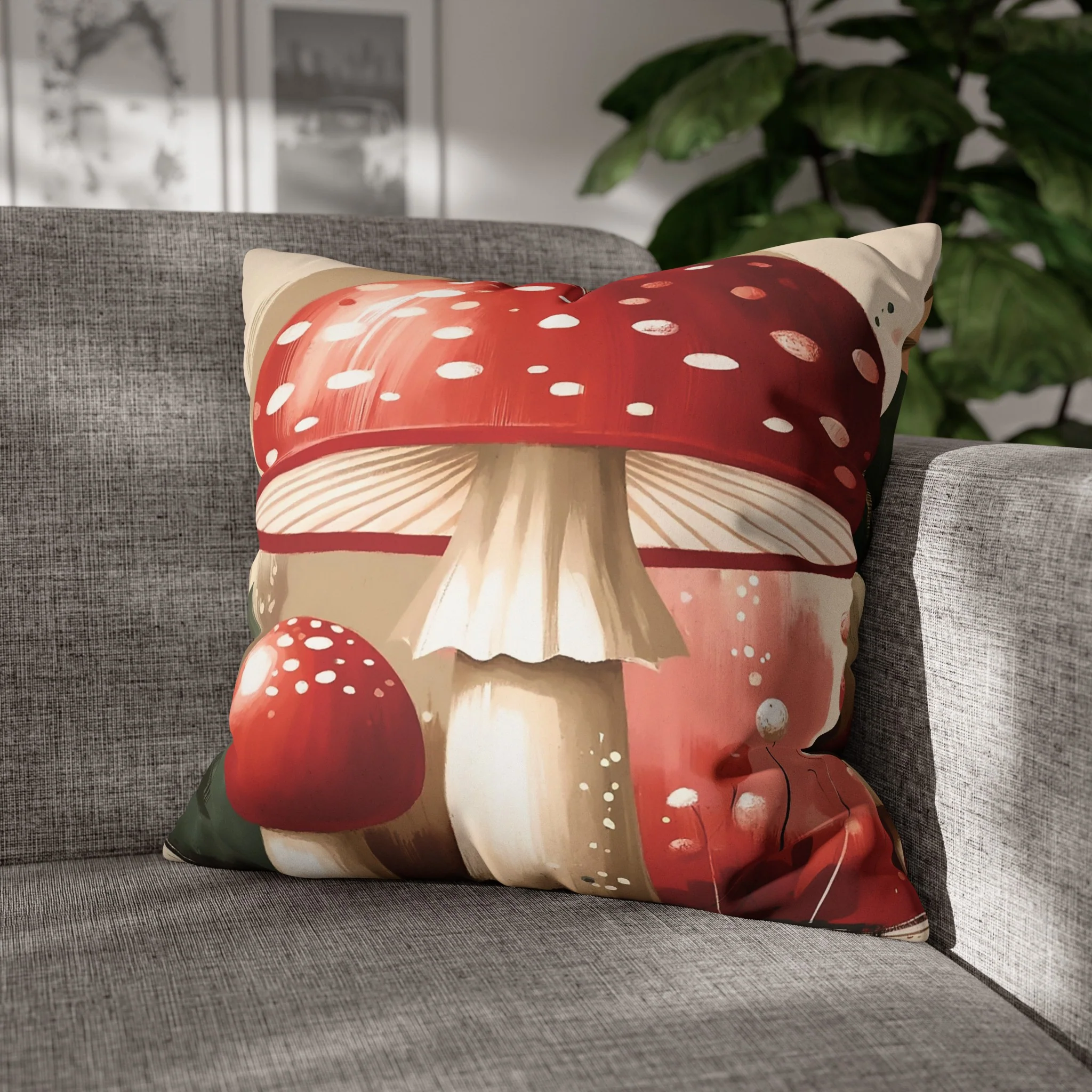 Mushroom Fantasy Double Sided Pillowcase - Image 4