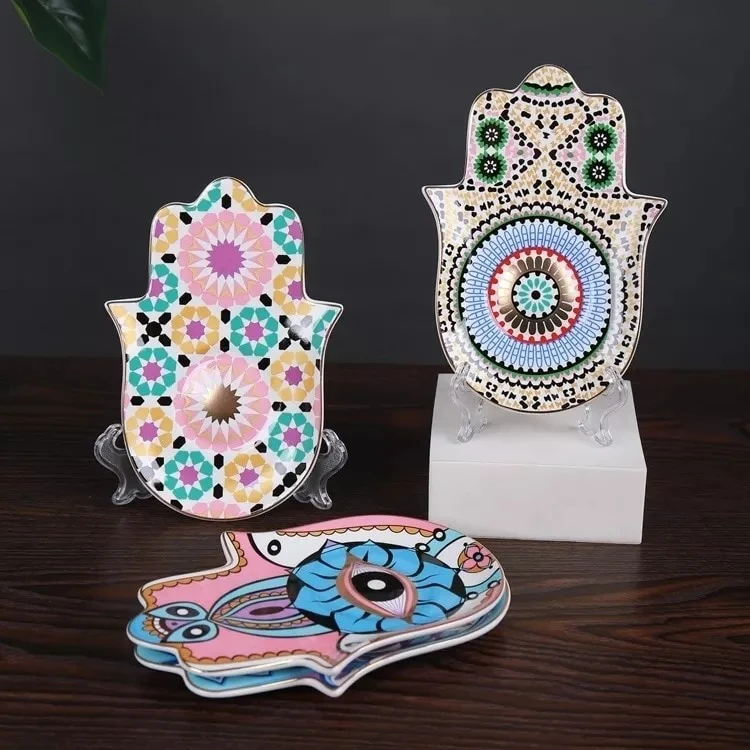 Mystical Hamsa Hand Turkish Coffee Cup Set - Image 8