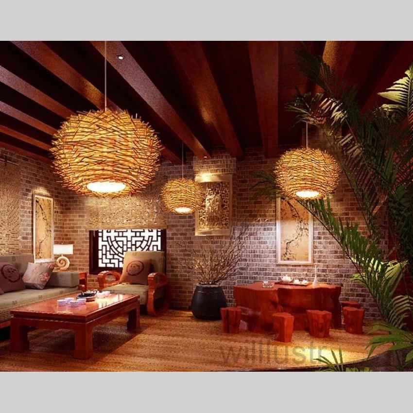 Nest Wicker Pendant Light - Image 4