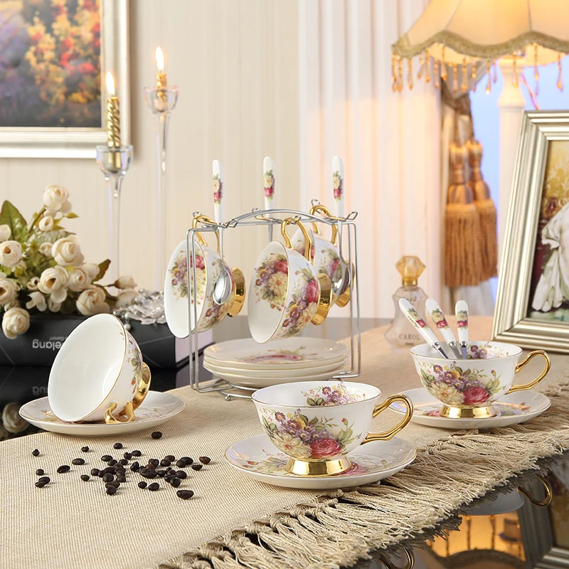 Pastoral Blooms Bone China Tea Set - Image 10