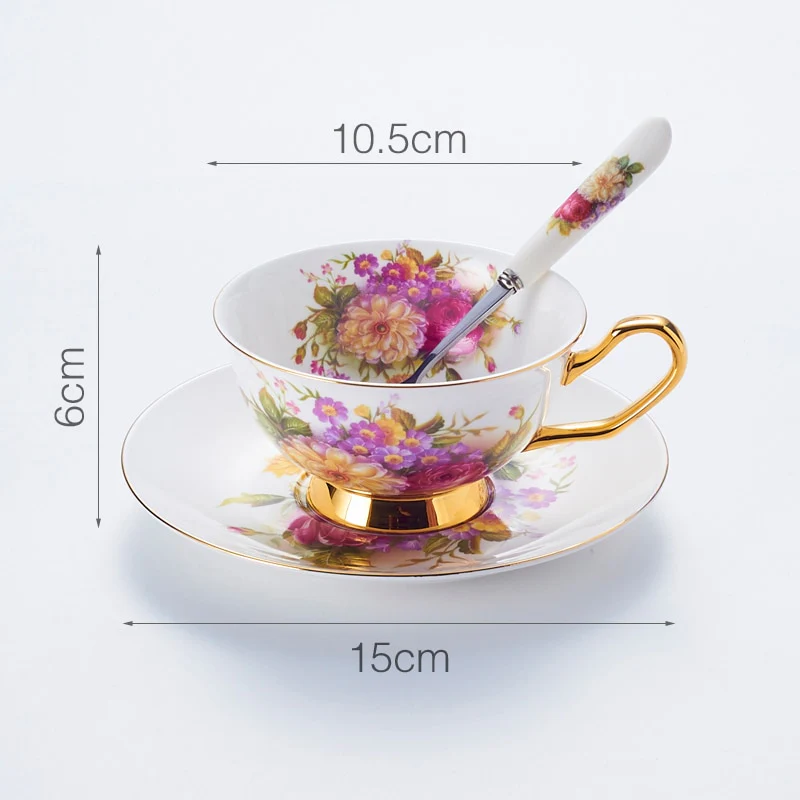Pastoral Blooms Bone China Tea Set - Image 3