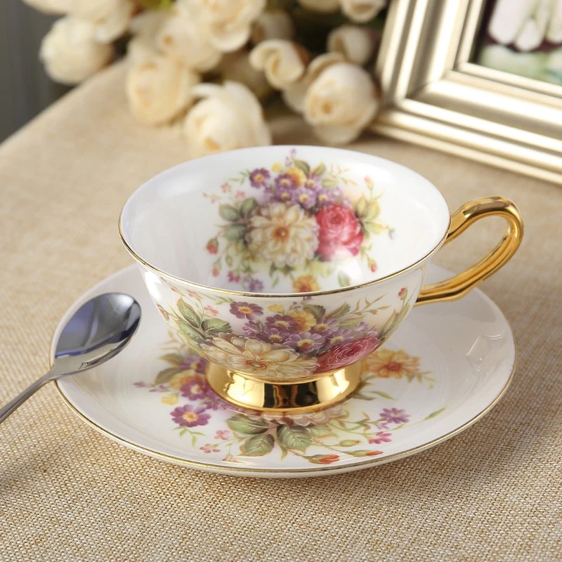 Pastoral Blooms Bone China Tea Set - Image 9