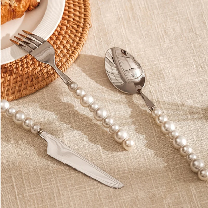 Pearl Essence Silver Cutlery Set - Image 6