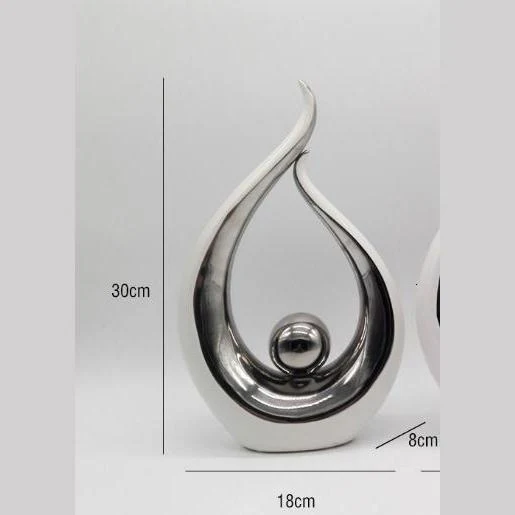 Polished Abstract Flame Sculpture - Image 5