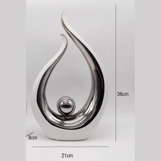 Polished Abstract Flame Sculpture - Image 6