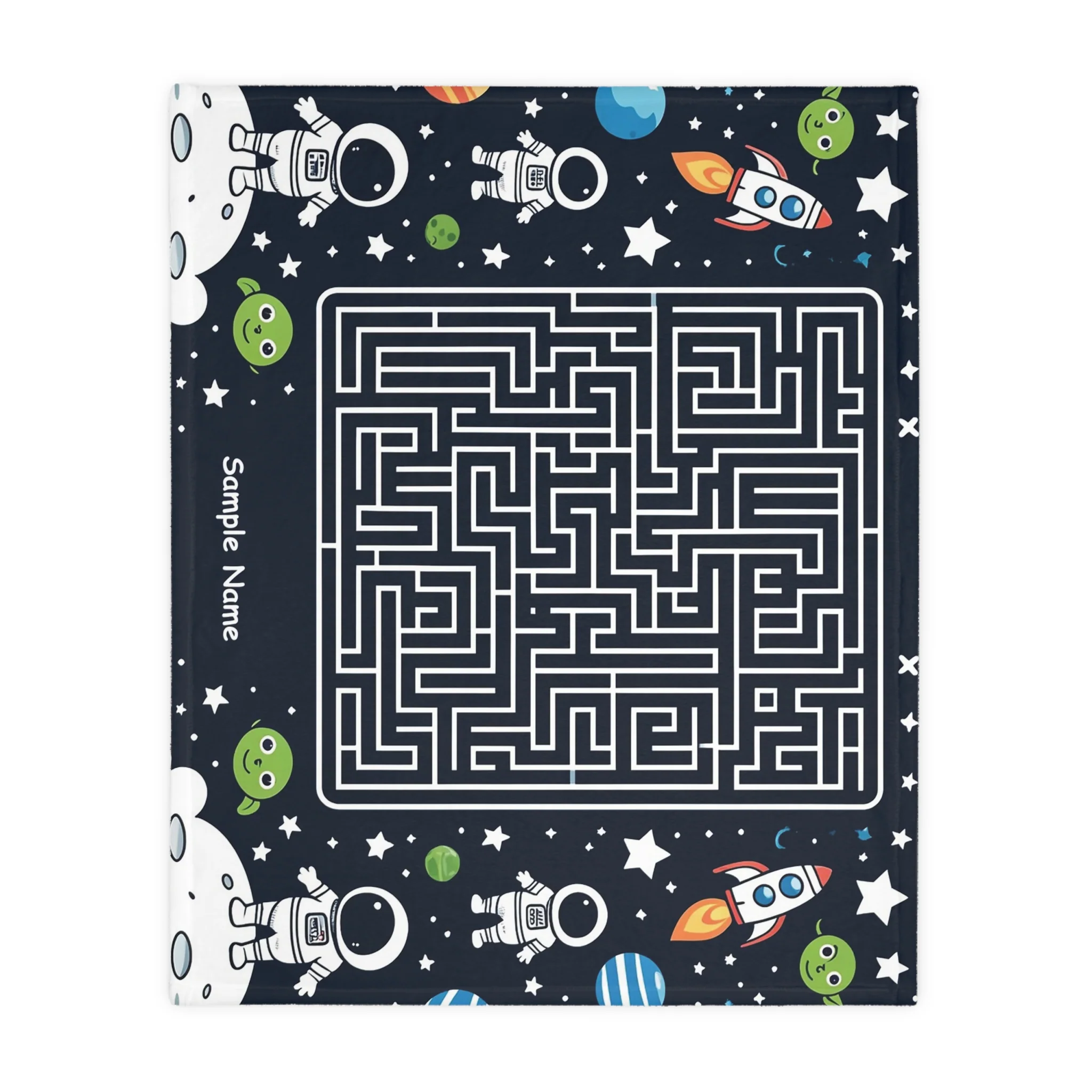Snuggle Up Space Maze Double Sided Blanket - Image 10