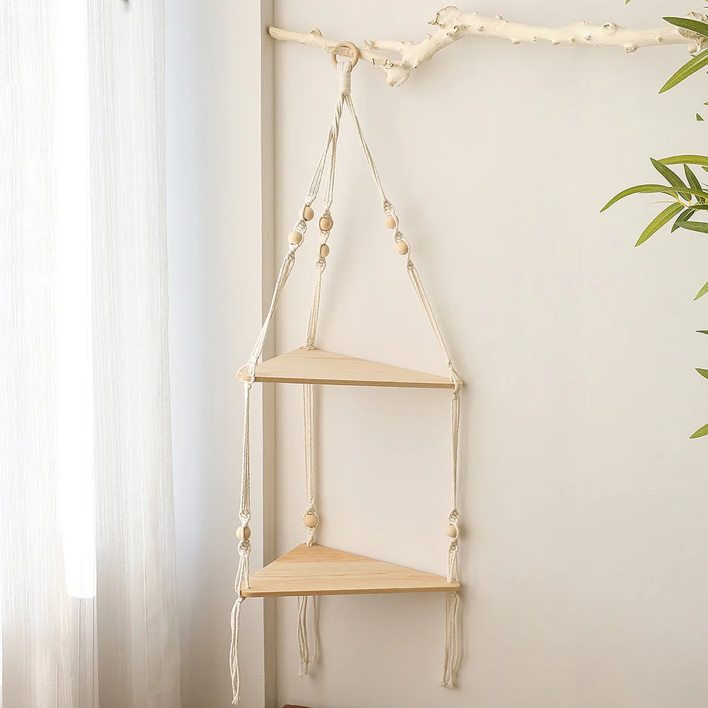Triangle Tangle Macrame Shelves - Image 3