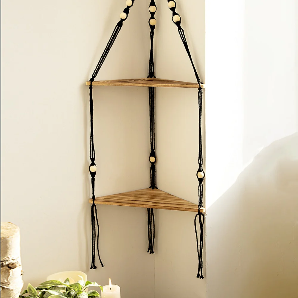 Triangle Tangle Macrame Shelves - Image 4