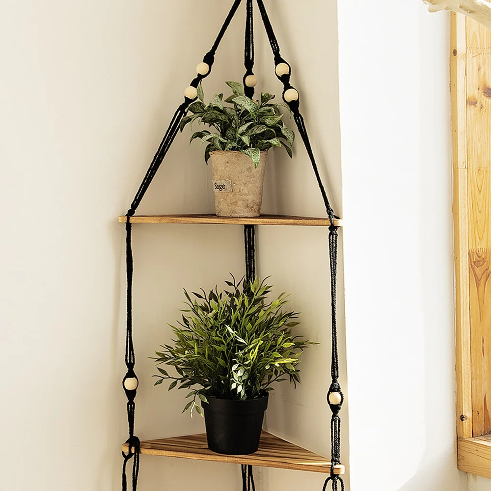 Triangle Tangle Macrame Shelves - Image 6