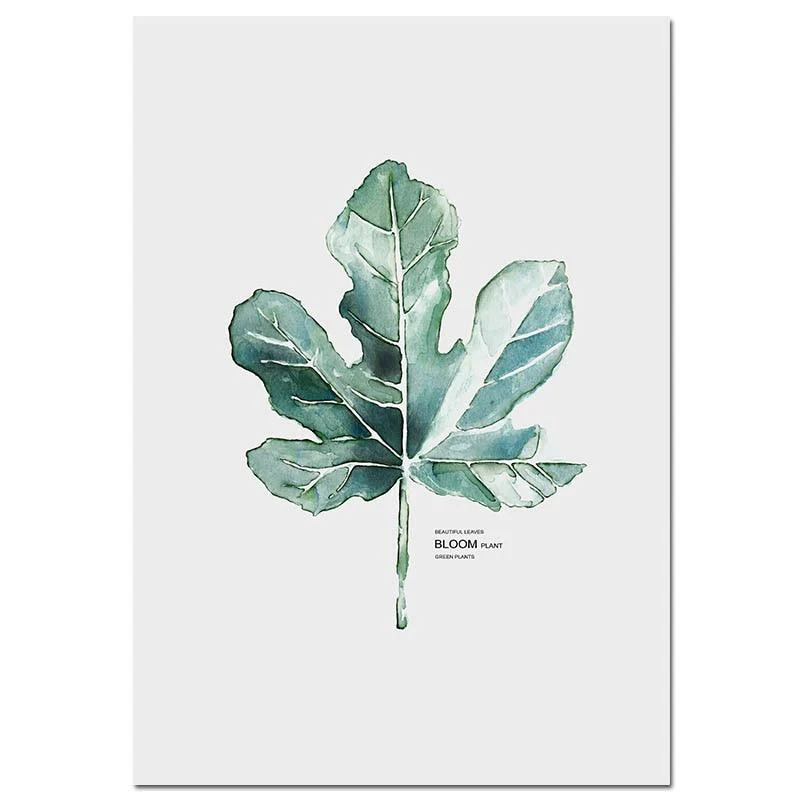 Watercolor Plants Canvas - Image 8