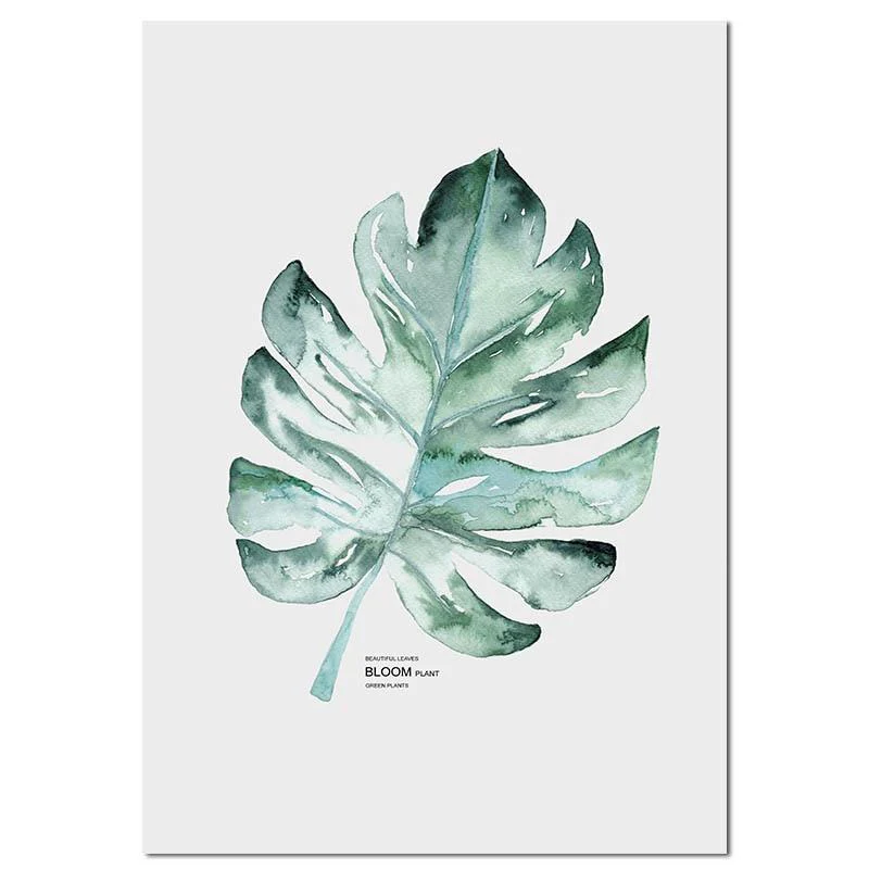 Watercolor Plants Canvas - Image 9