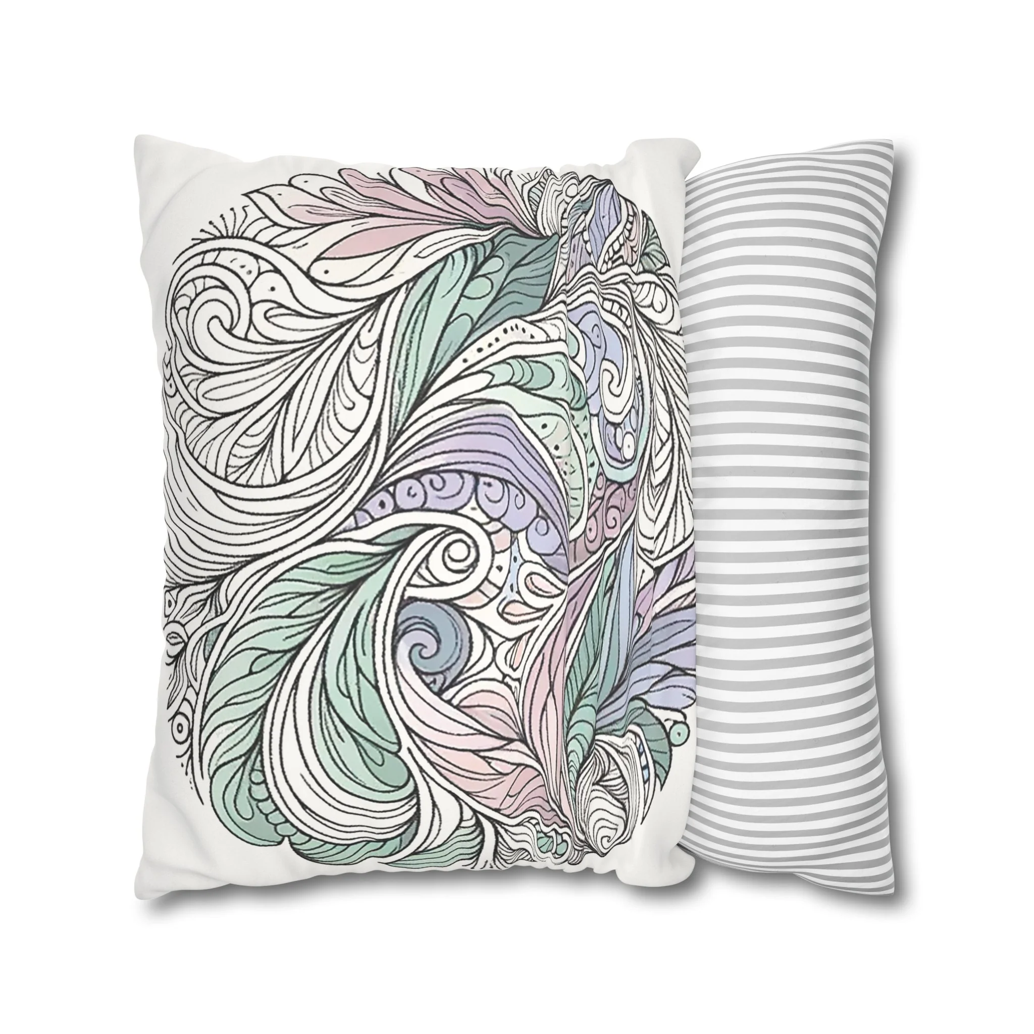 Zentangle Bliss Double Sided Pillowcase - Image 6